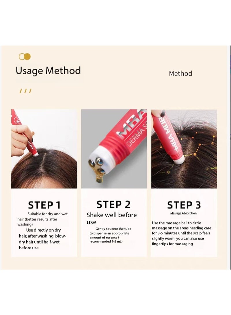 MBA Red & Black CP Roll-on Hair Growth Tonic Set | Black Version for Daily Stabilization + Red Version for Powerful Activation: A Savior Combination for Partial Hair Growth - Image 2